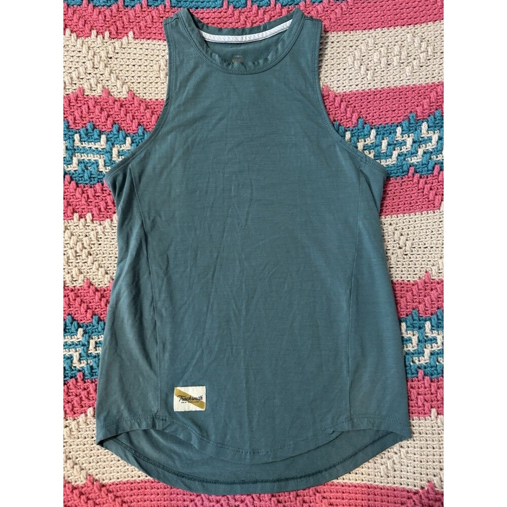 Tracksmith Women Size XS Green Harrier Running Tank Top
